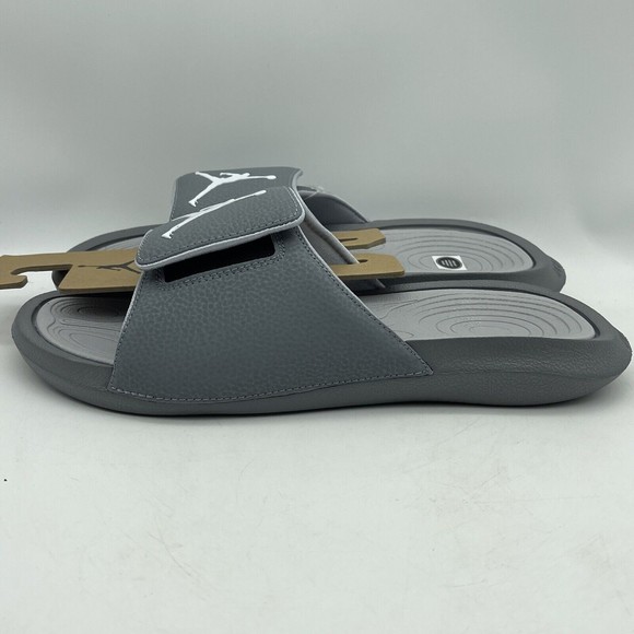 Nike Air Jordan Hydro 6 Retro Cool Grey Gray Slides 881473-004 Men's Size 10 - Picture 4 of 5